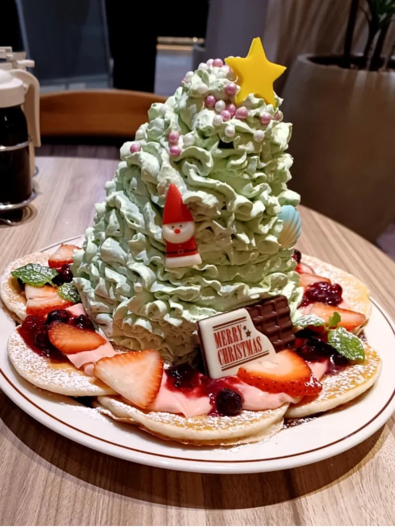 🇯🇵东京原宿圣诞限定松饼🥞好好看