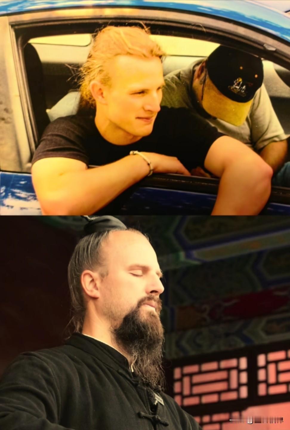 这个美国人杰克在武当山习武15年后头发颜色从金黄变成黑色了，他本人也做了回应，自