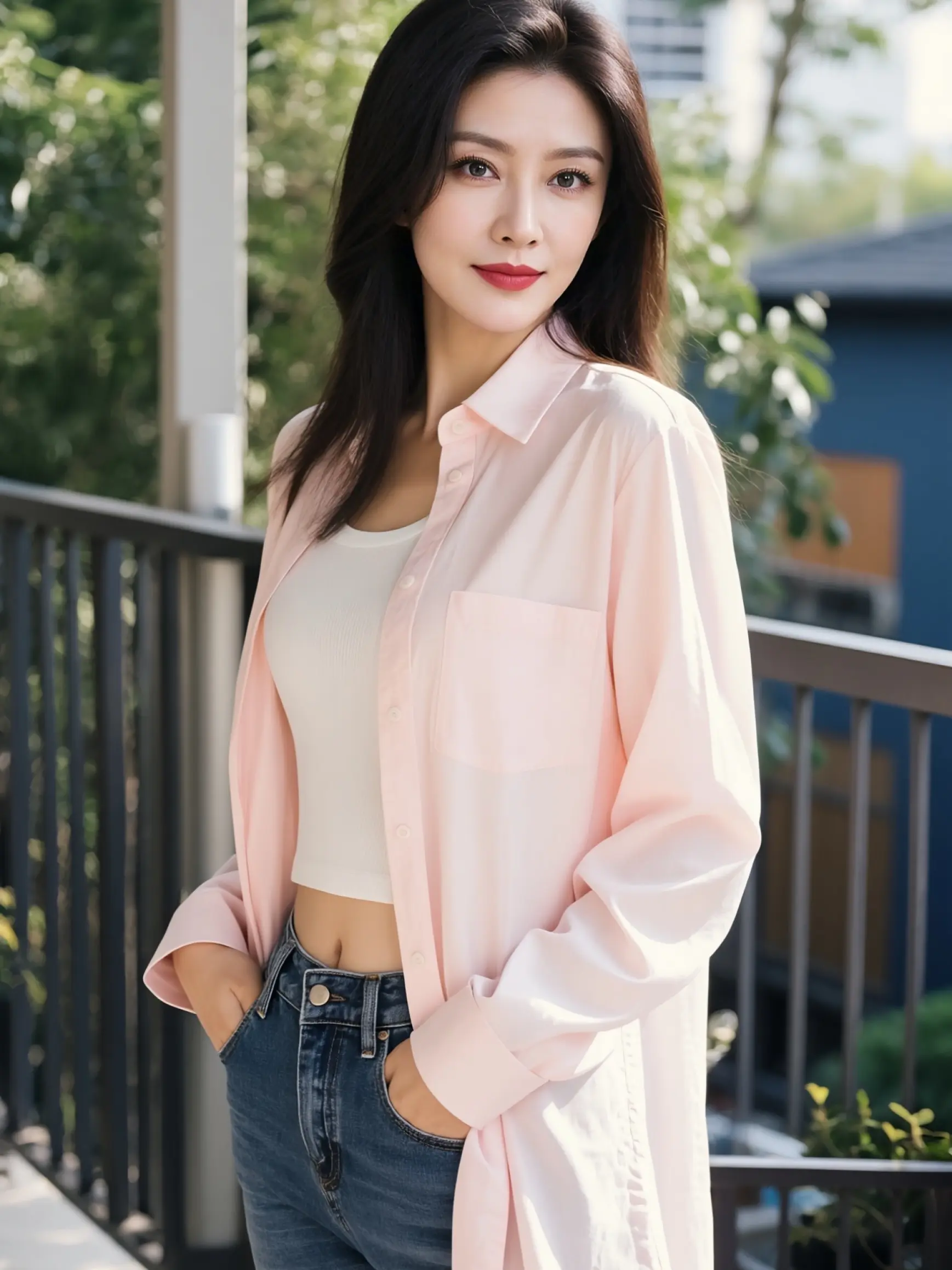 AI淡粉系生活照 随变ai随便玩