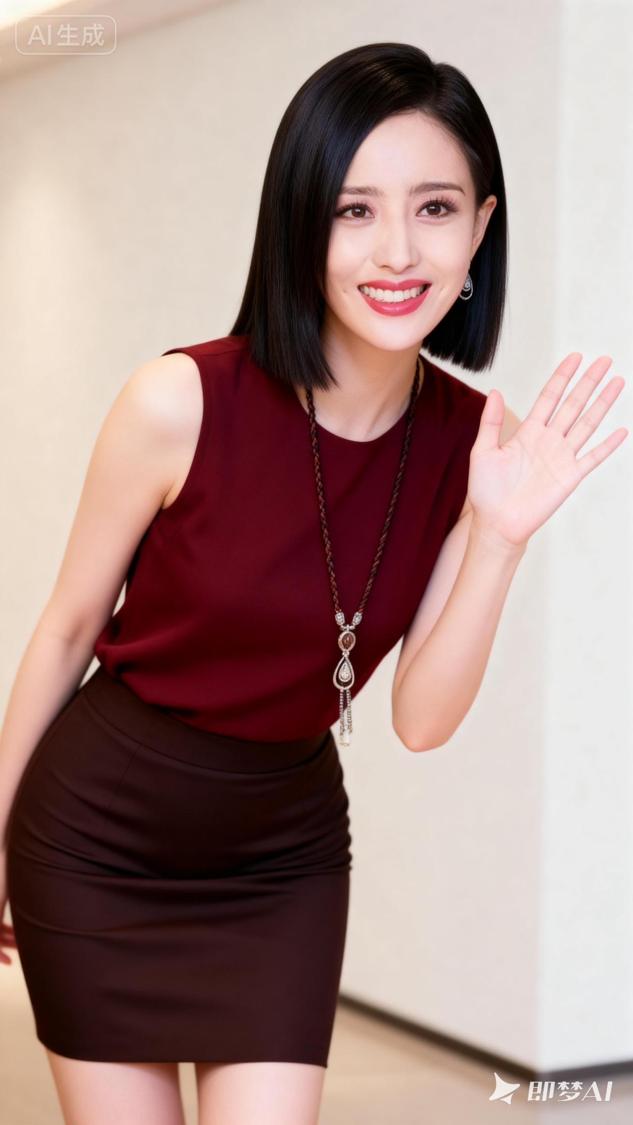 优雅职场风穿搭，自信微笑，尽显女性魅力！