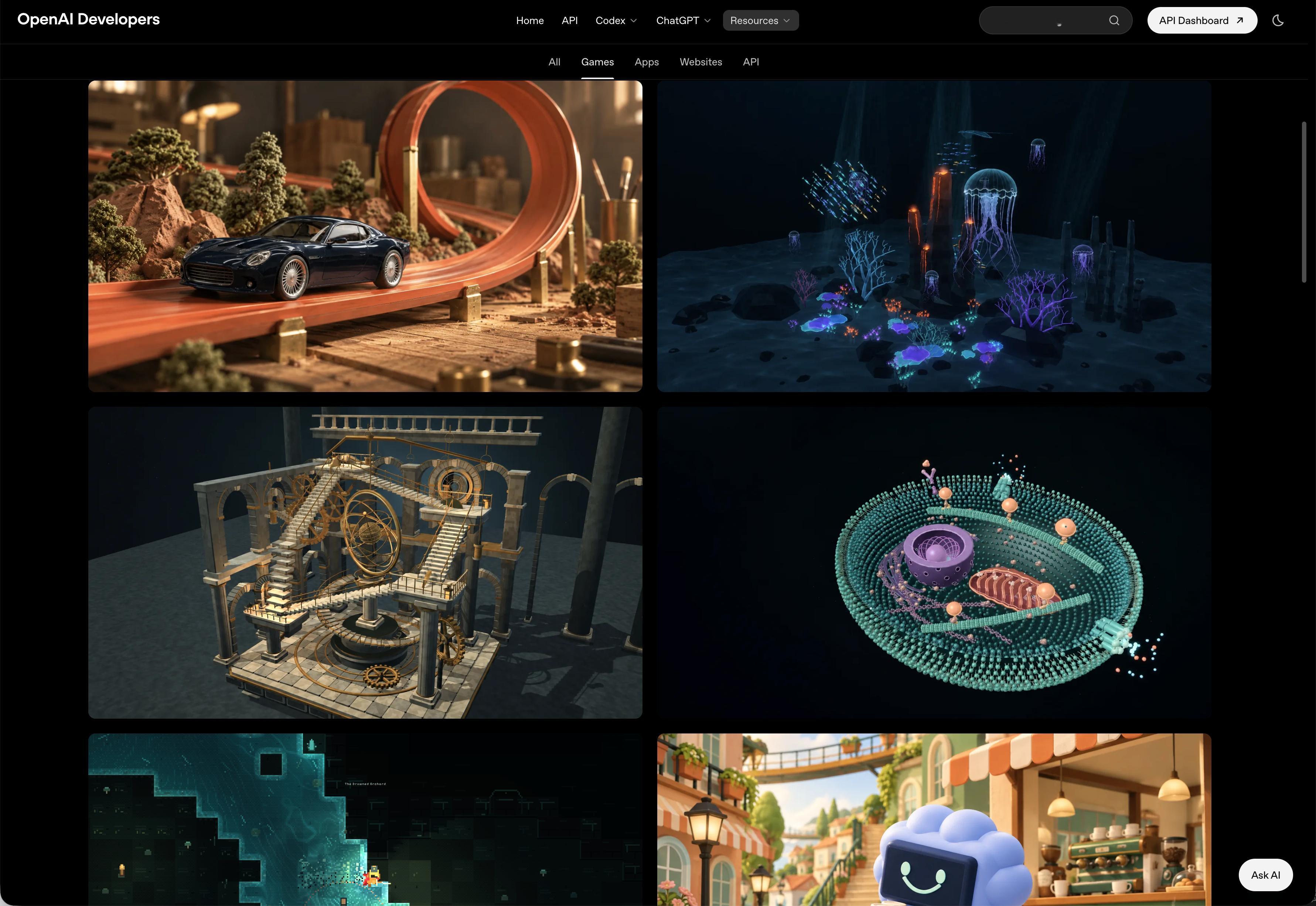 OpenAI 发布了一些 GPT-6 Astra 的作品合集：官网：develo