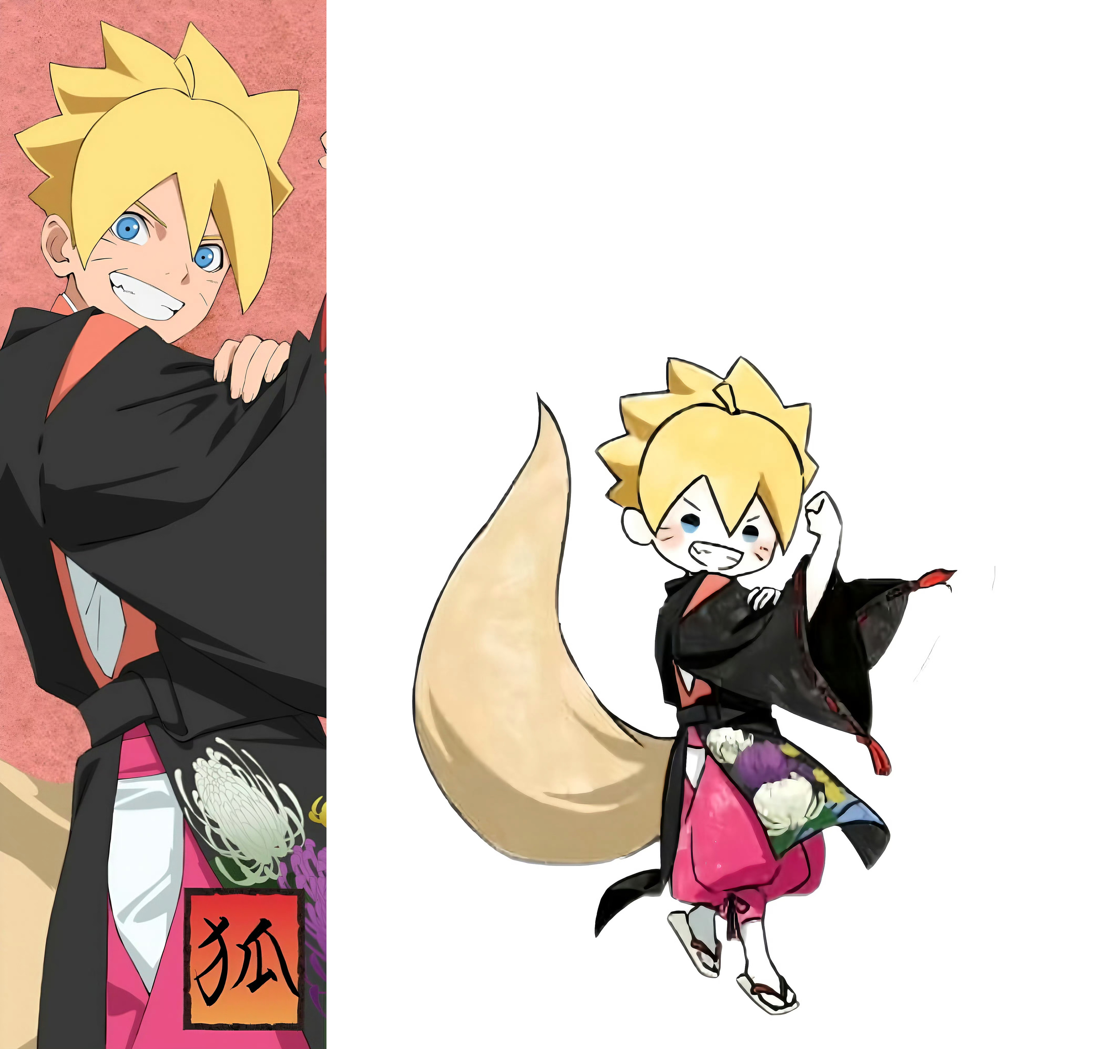 【柄图考古系列】“百鬼夜行”主题插图为了方便大家观看 我把正比和Q版拼在一起了这