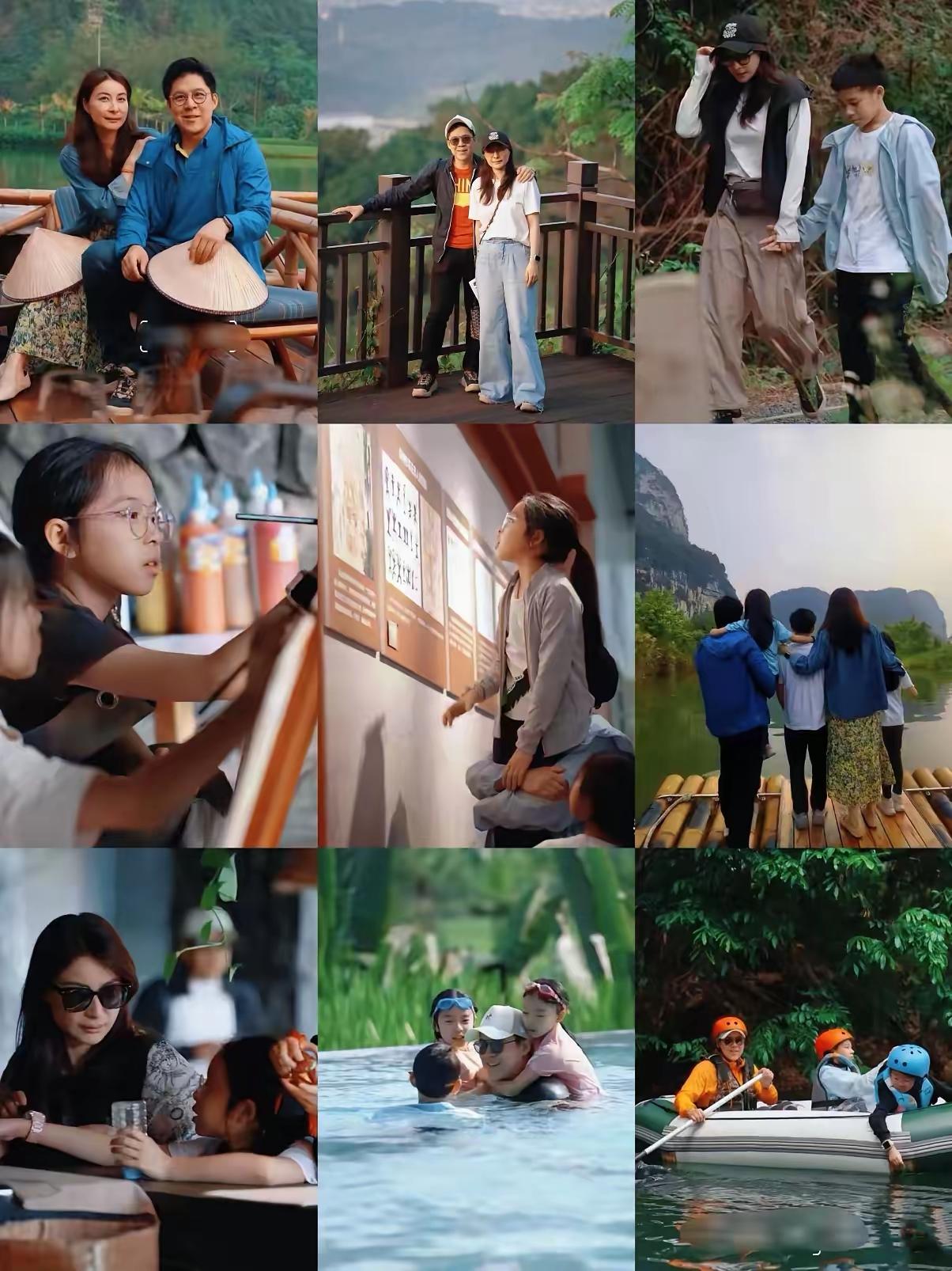 霍启刚这次在香港社媒高调发文分享全家广西游照片，真是太圈粉了。清明假期，香港学校