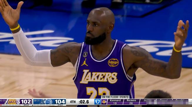 湖人巨星詹姆斯的三分球真是神鬼莫测！虽然昨天湖人在客场以105：104险胜魔术，