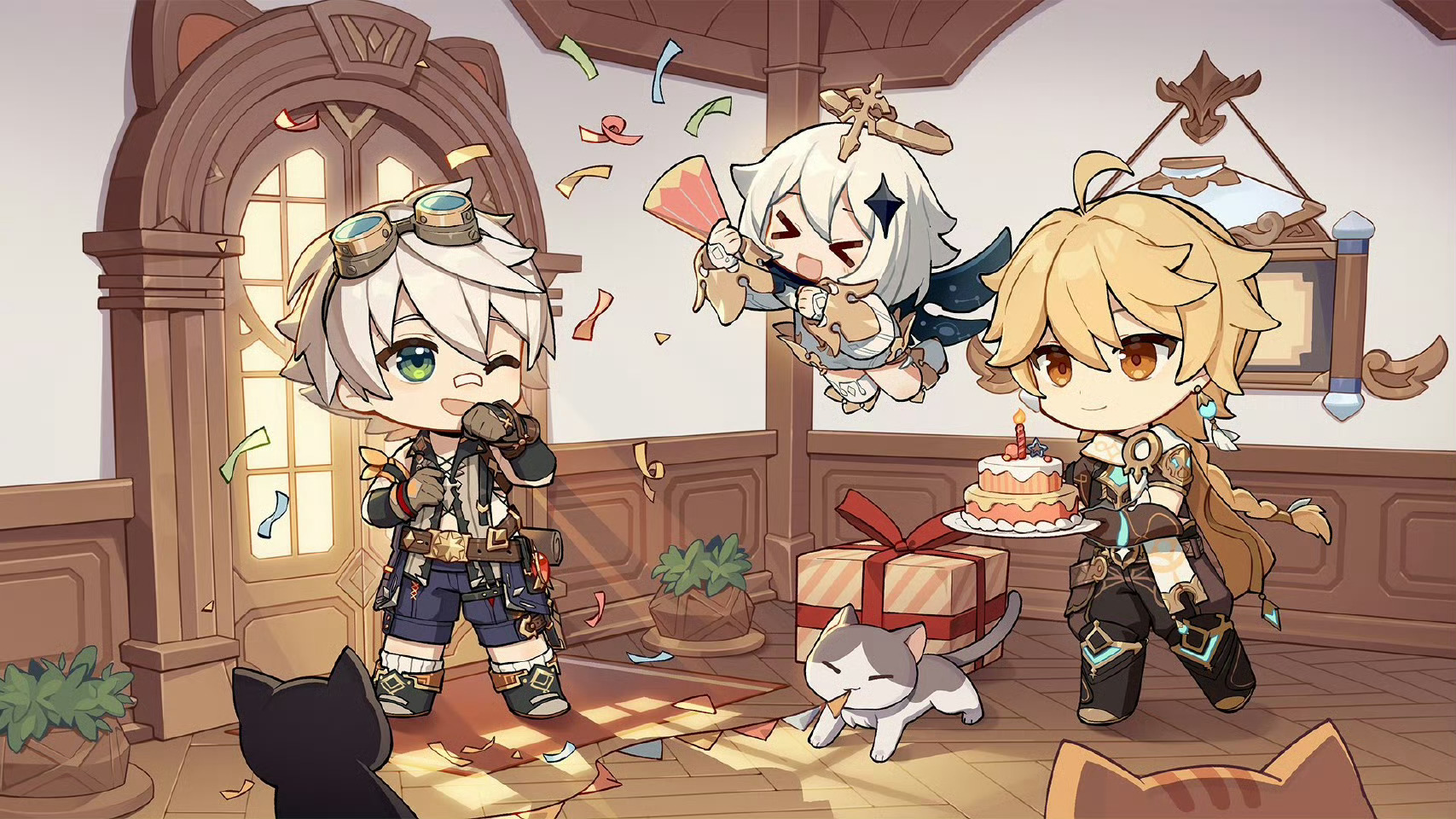 #原神4.4版本# 📢班尼特生日快乐！！🎂🎂🎂（宝子三年来真正意义上的生