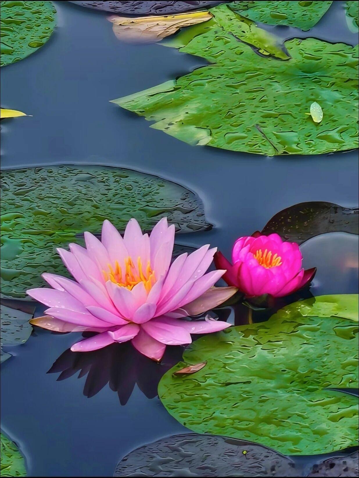 北京藏着免费油画莫奈花园！圆明园小南园睡莲池直接封神，水面铺满各色睡莲，光影层层