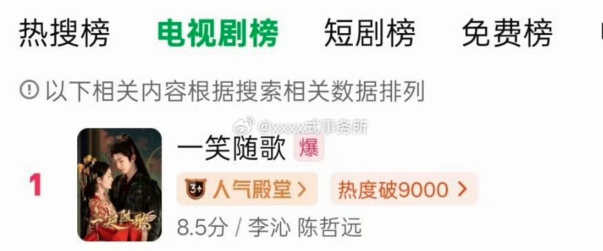 一笑随歌热度登顶，还爆了