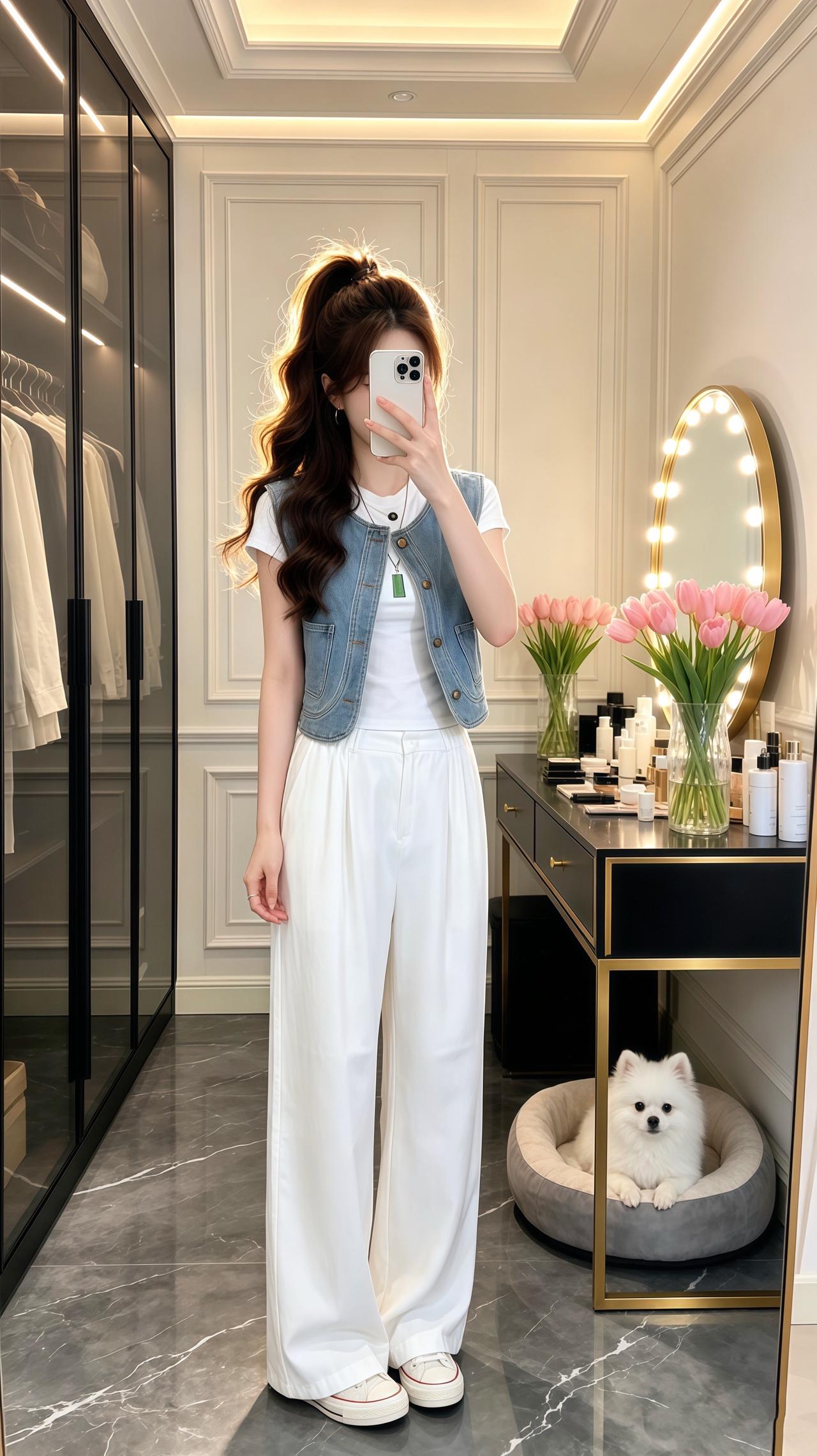 百搭宽松牛仔马甲 休闲百搭