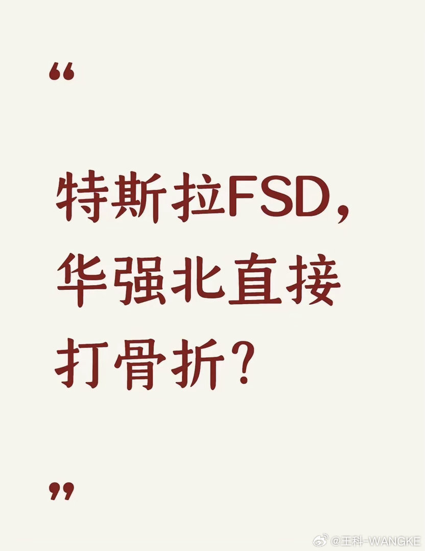特斯拉FSD，华强北直接打到骨折？！！！ 