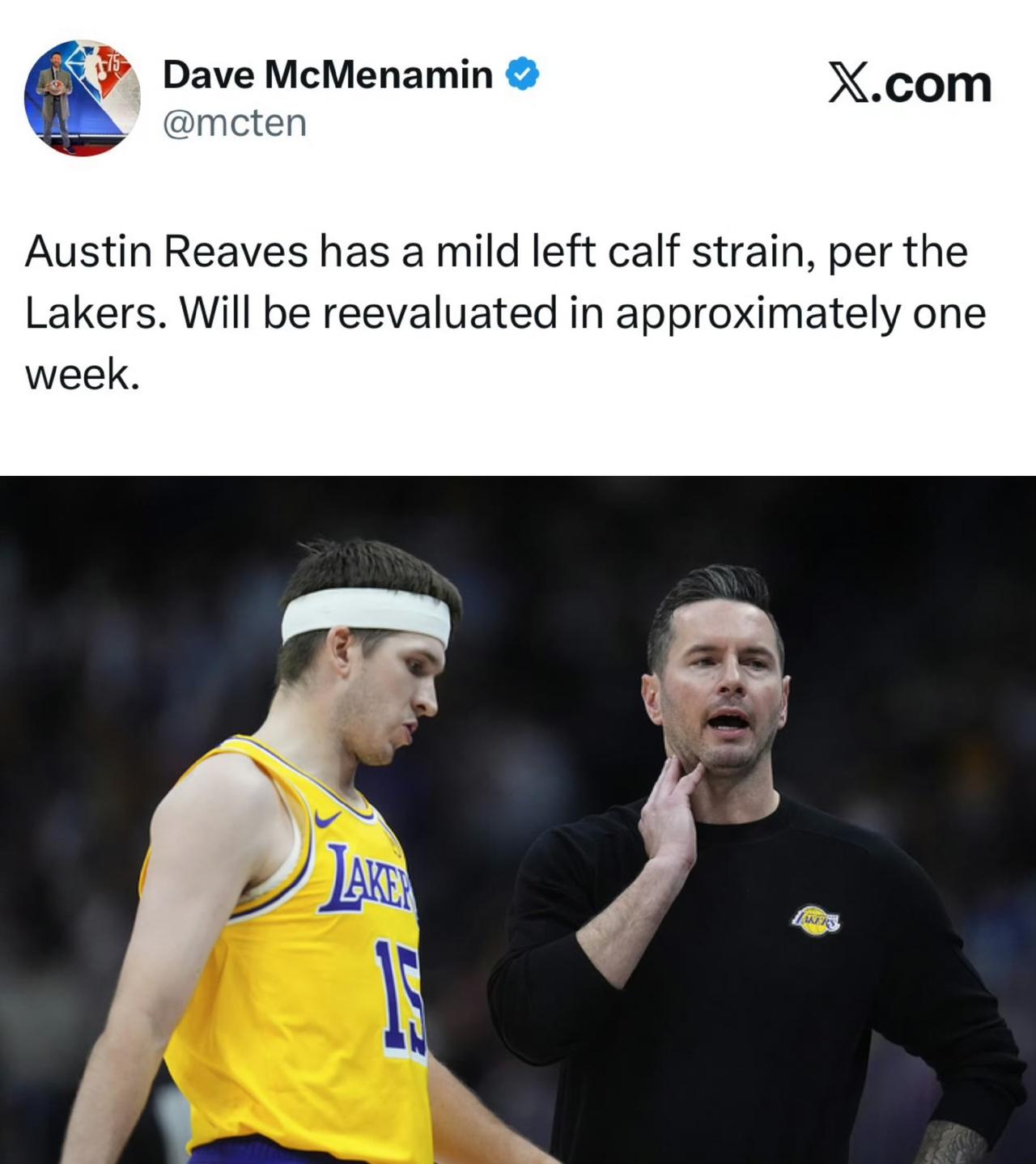 让打替补？里夫斯左小腿拉伤伤停一周示威！
一开始输球里奇保罗就说该让里夫斯替补，