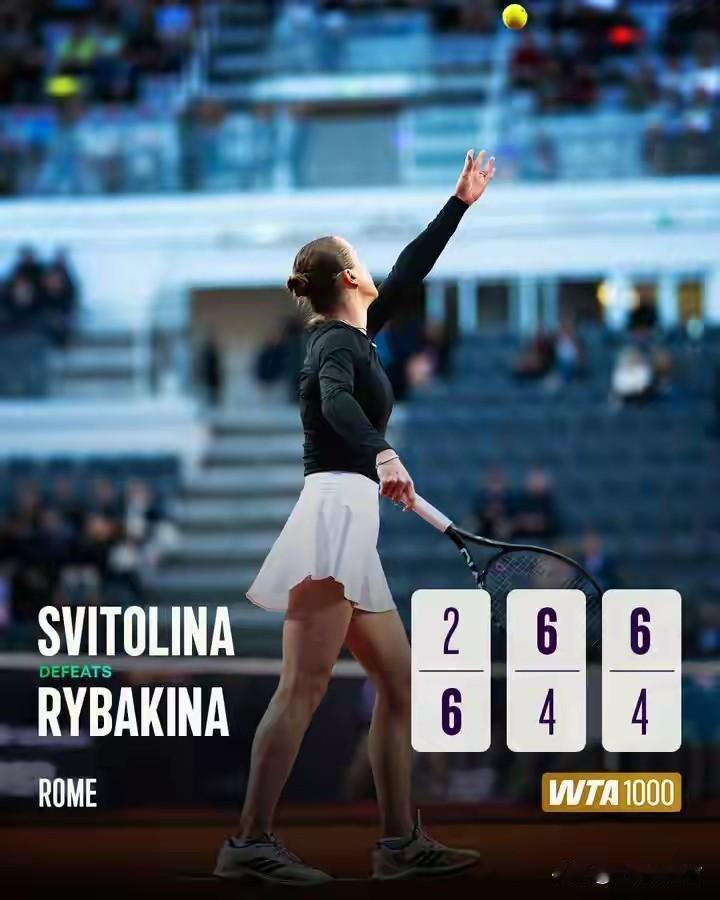 WTA1000罗马站最后一场1/4决赛是两位前赛会冠军的对决，世界排名第十的斯维