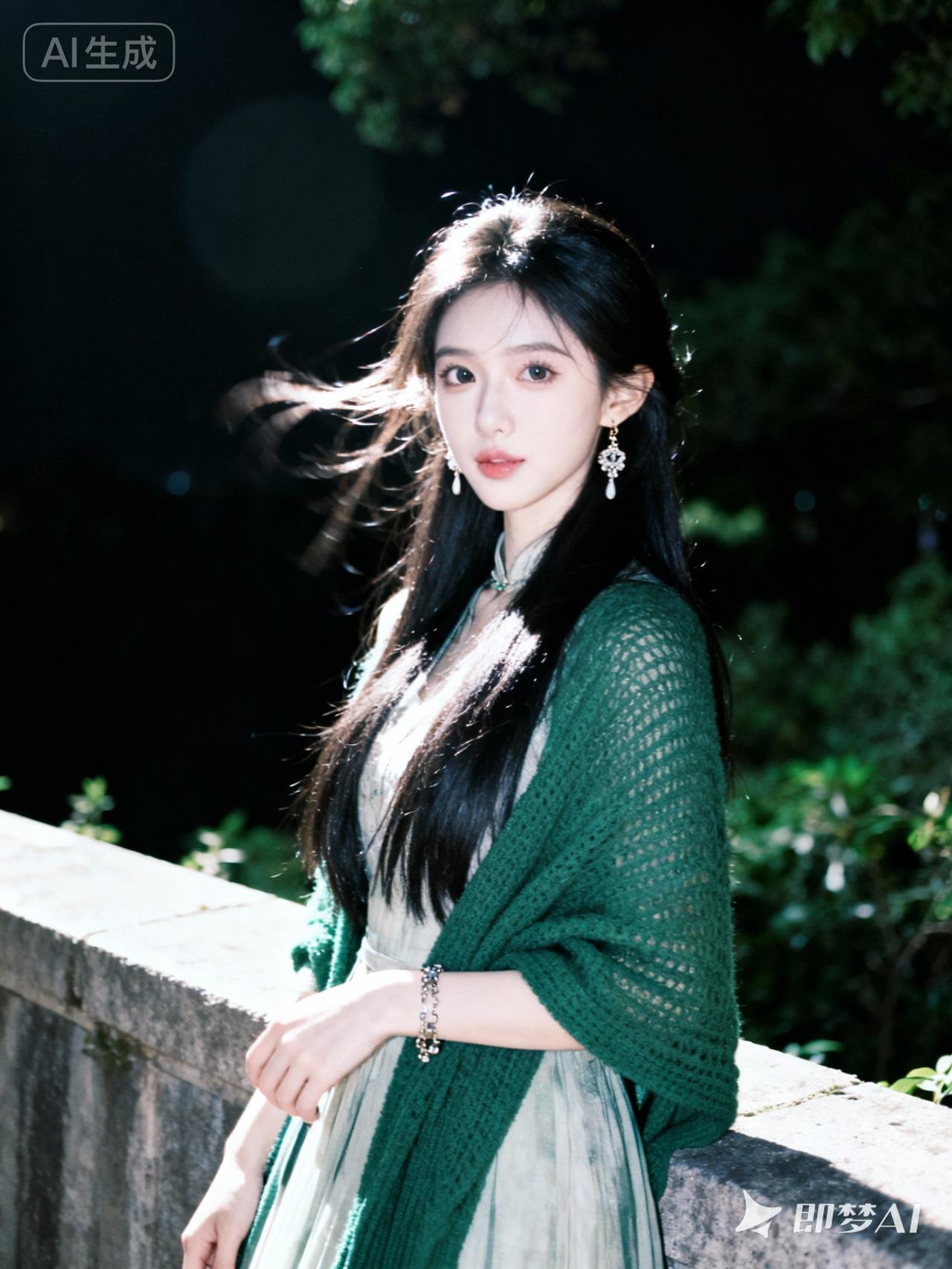 绿衣飘飘，风华绝代。