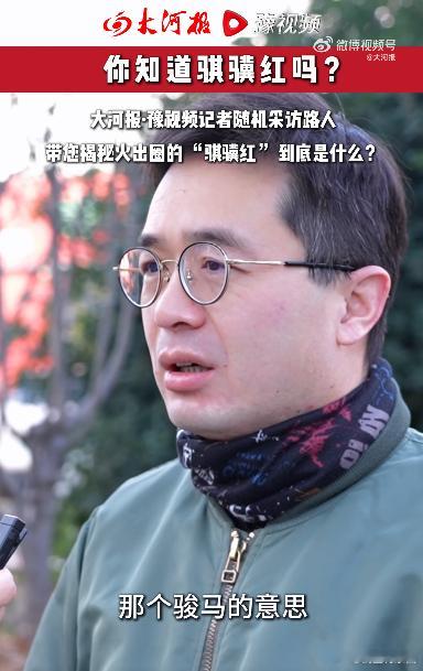 河南大爷问记者骐骥红是哪个单位的 跨年夜街采名场面！大爷纠结“骐骥红”归属，追问