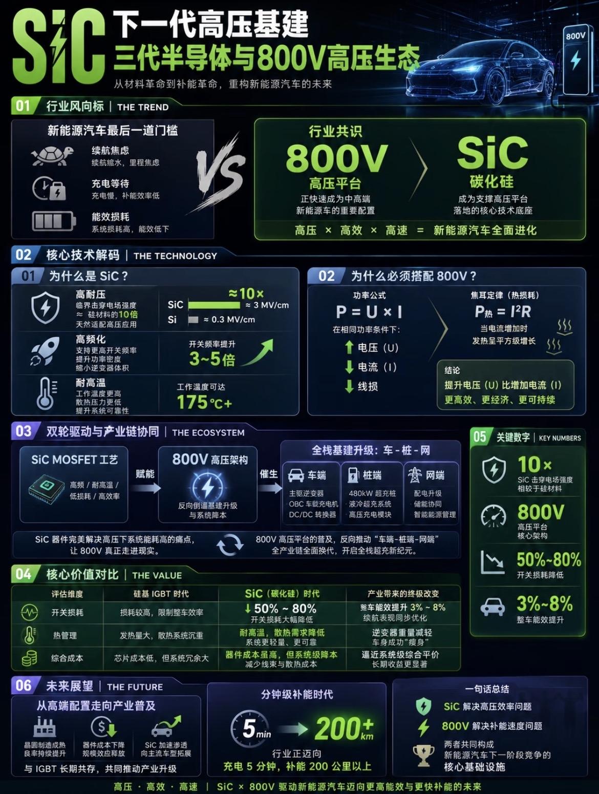 SiC x 800V：下一代新能源高压基建