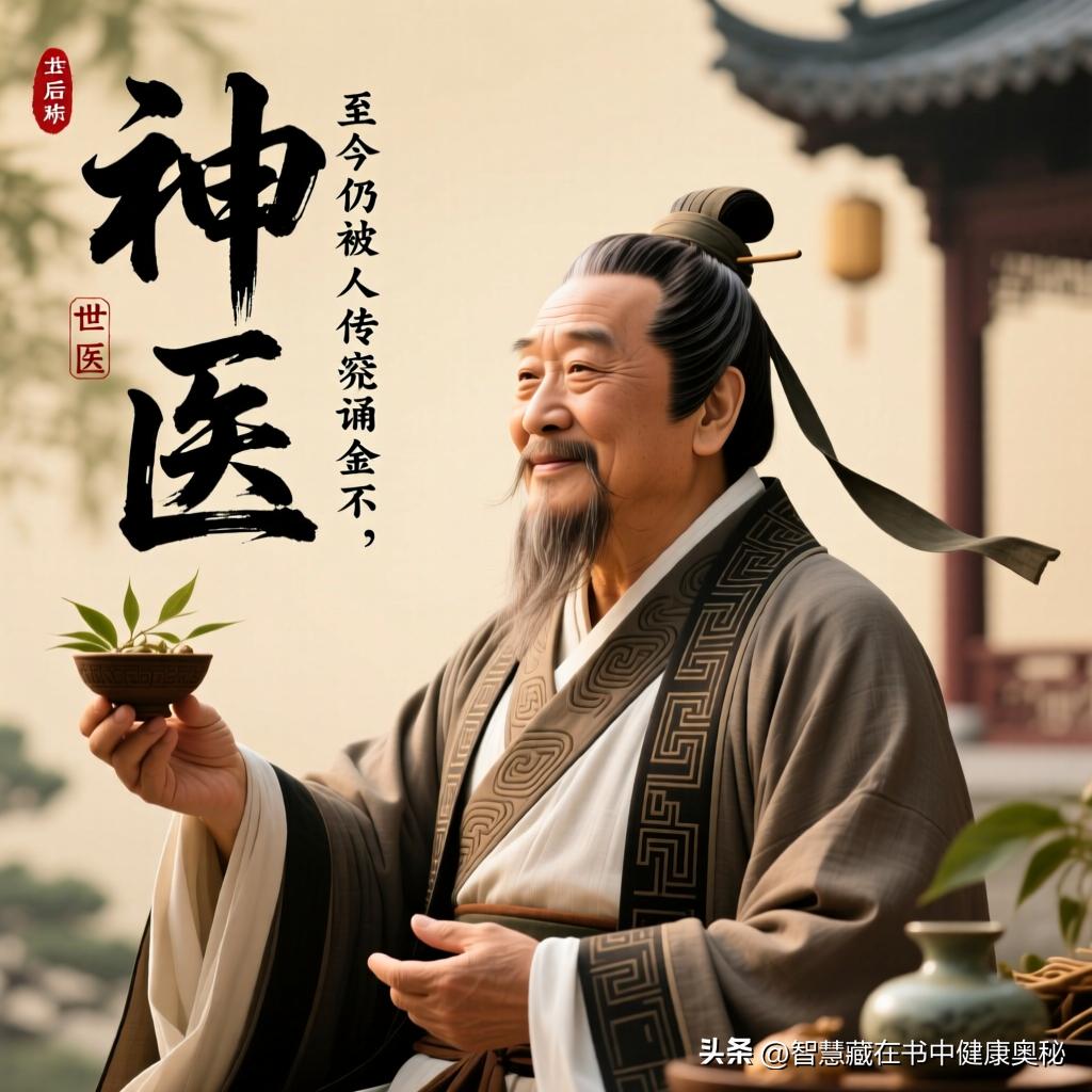 今天读到的金句华佗，东汉末年的著名医家，被后世尊称为“神医”，不仅以其高超的医术