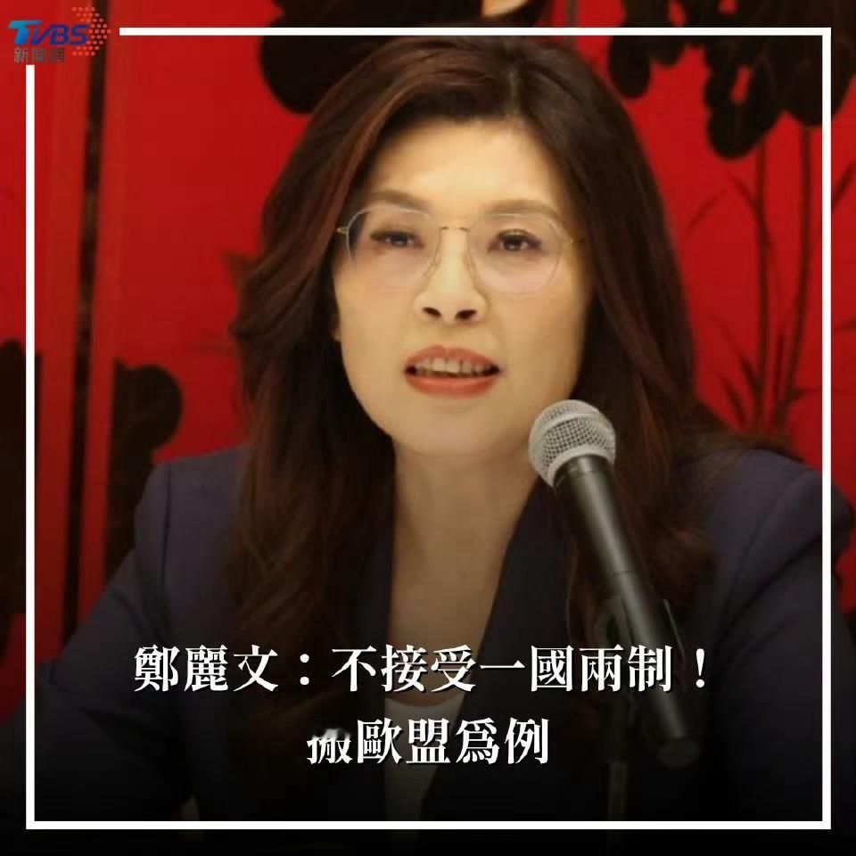 郑丽文： 不认为两岸马上就要上纲到国家统一，这要尊重两岸人民意愿郑丽文今（28）