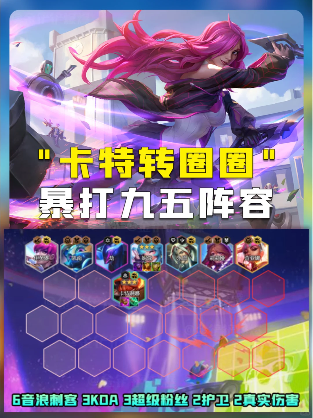 姐妹们！暴打九五的阵容来了！无敌卡特速冲