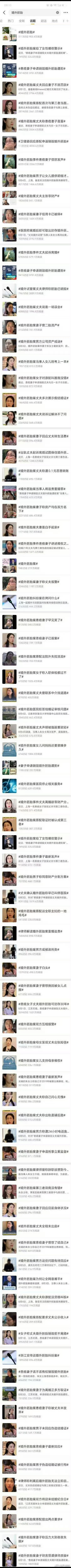 这个话题密密麻麻200多条，有反转吗？丈夫谎称出国实则同小区婚外育三子