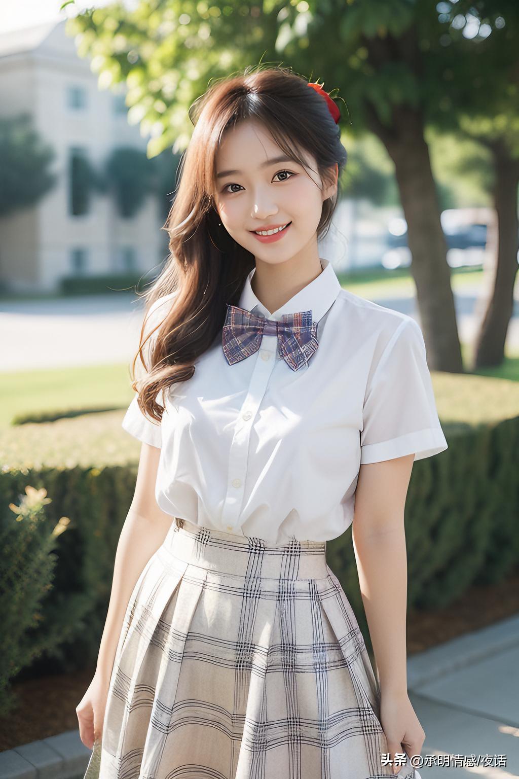 青春洋溢的校园风穿搭，甜美少女心满满！💕