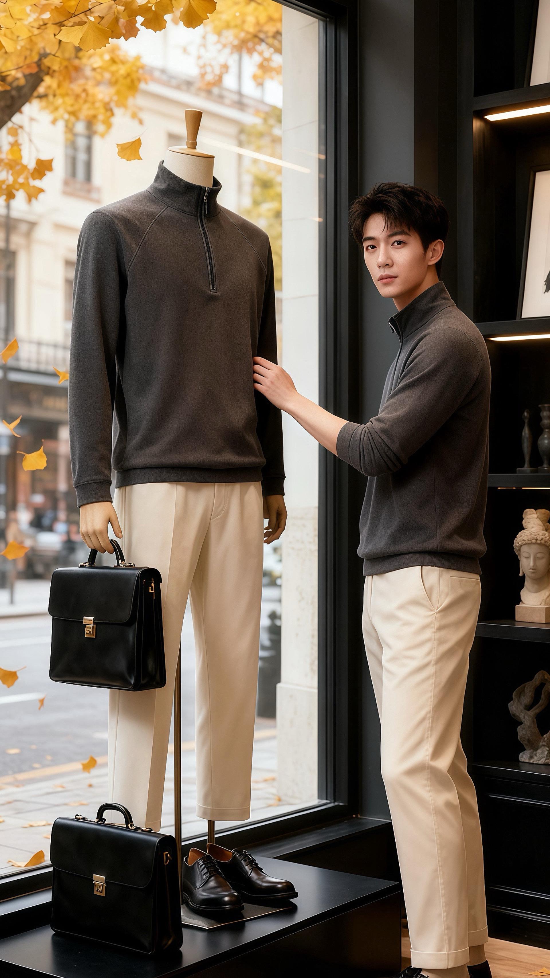 秋冬男装显贵穿搭公式 商务休闲男装 男装搭配 男生穿搭 通勤搭配