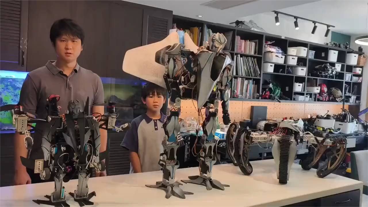 本以为宇树科技很牛了，没想到还有厉害的机器人大神，能飞能变型