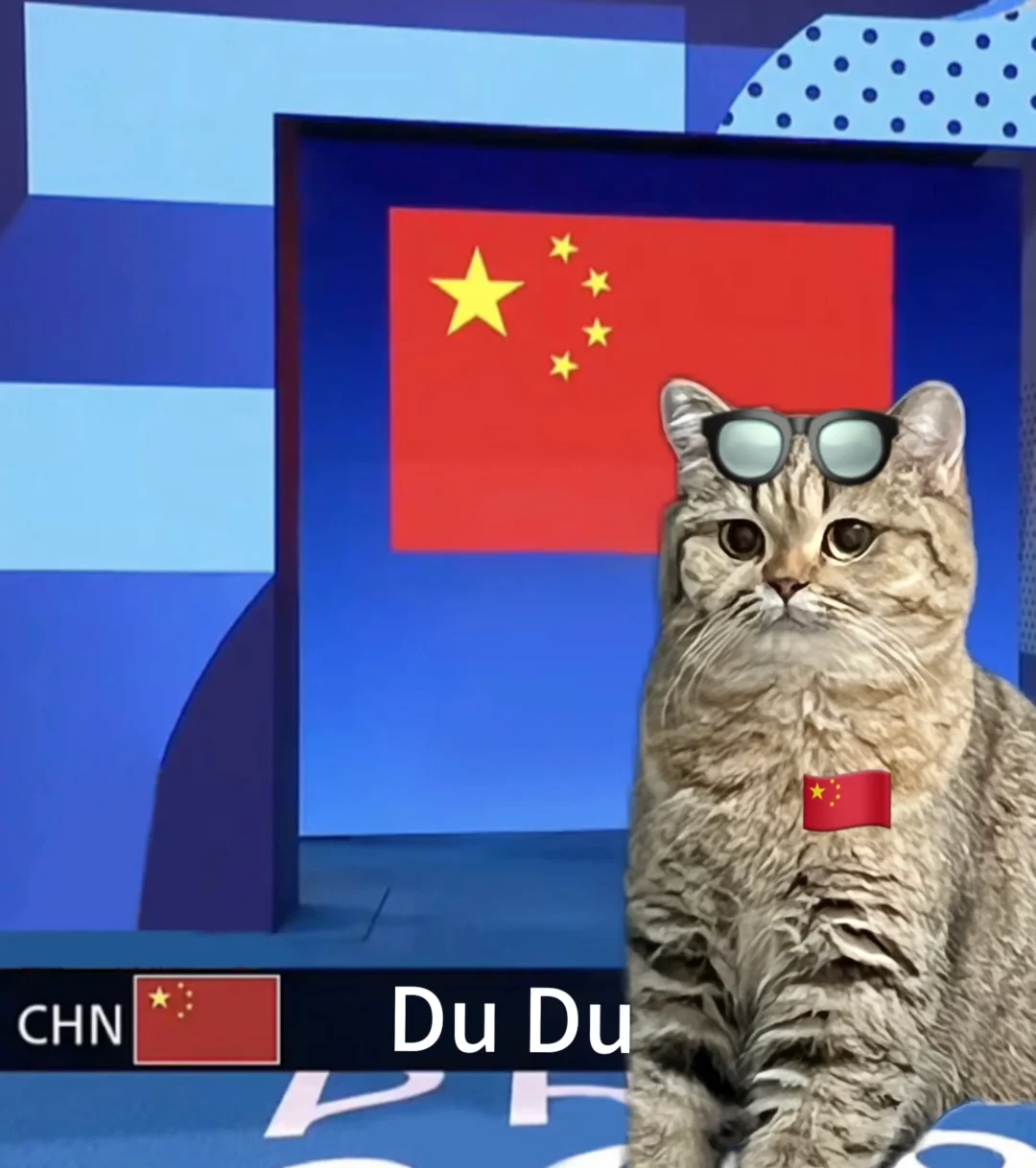 猫猫奥运解说员已就位！🇨🇳🏅️