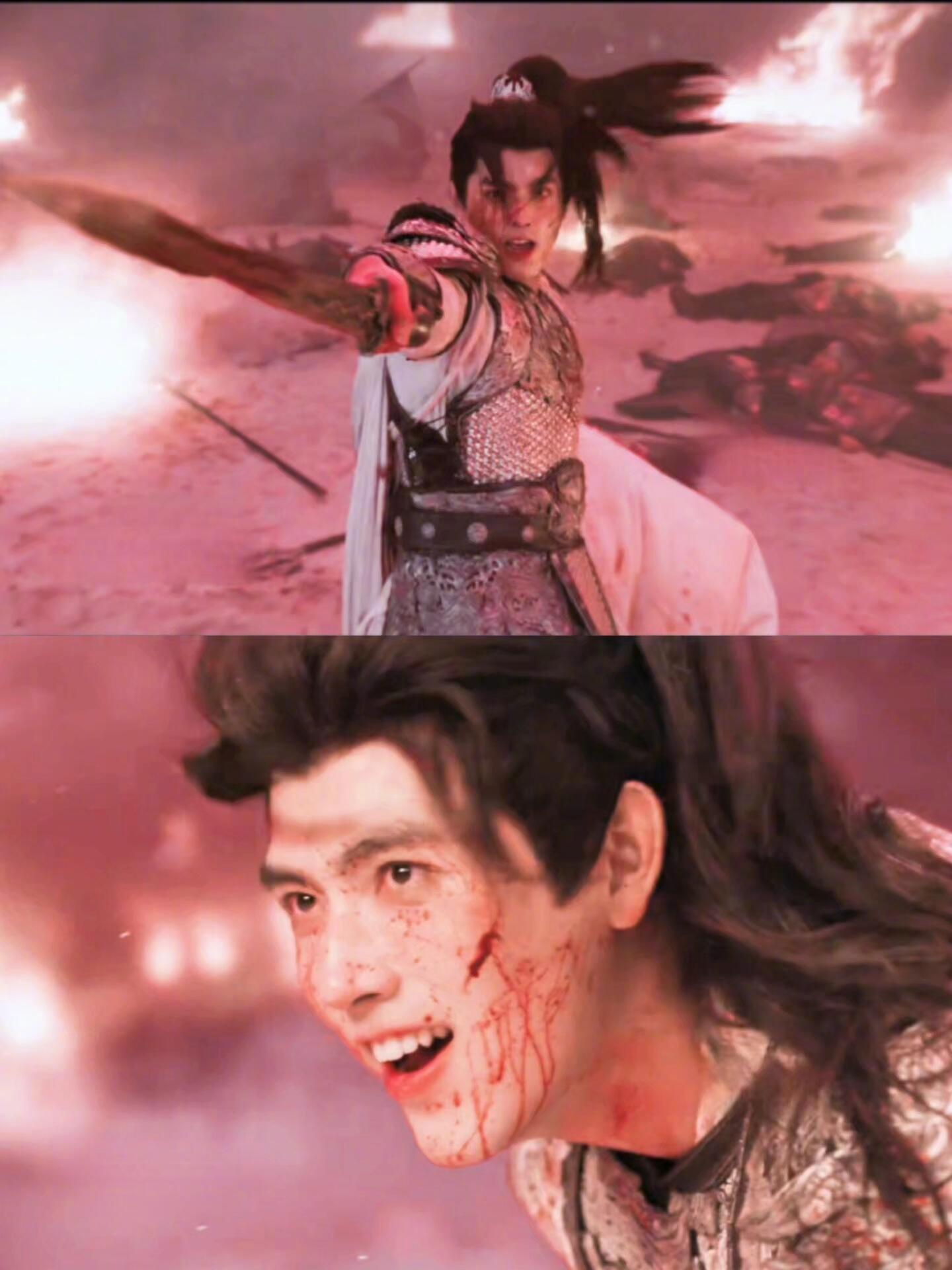 谁懂陈飞宇战损满脸血但眼睛明亮笑容灿烂这张啊啊啊啊啊啊啊啊啊！！！陈飞宇在眼睛里