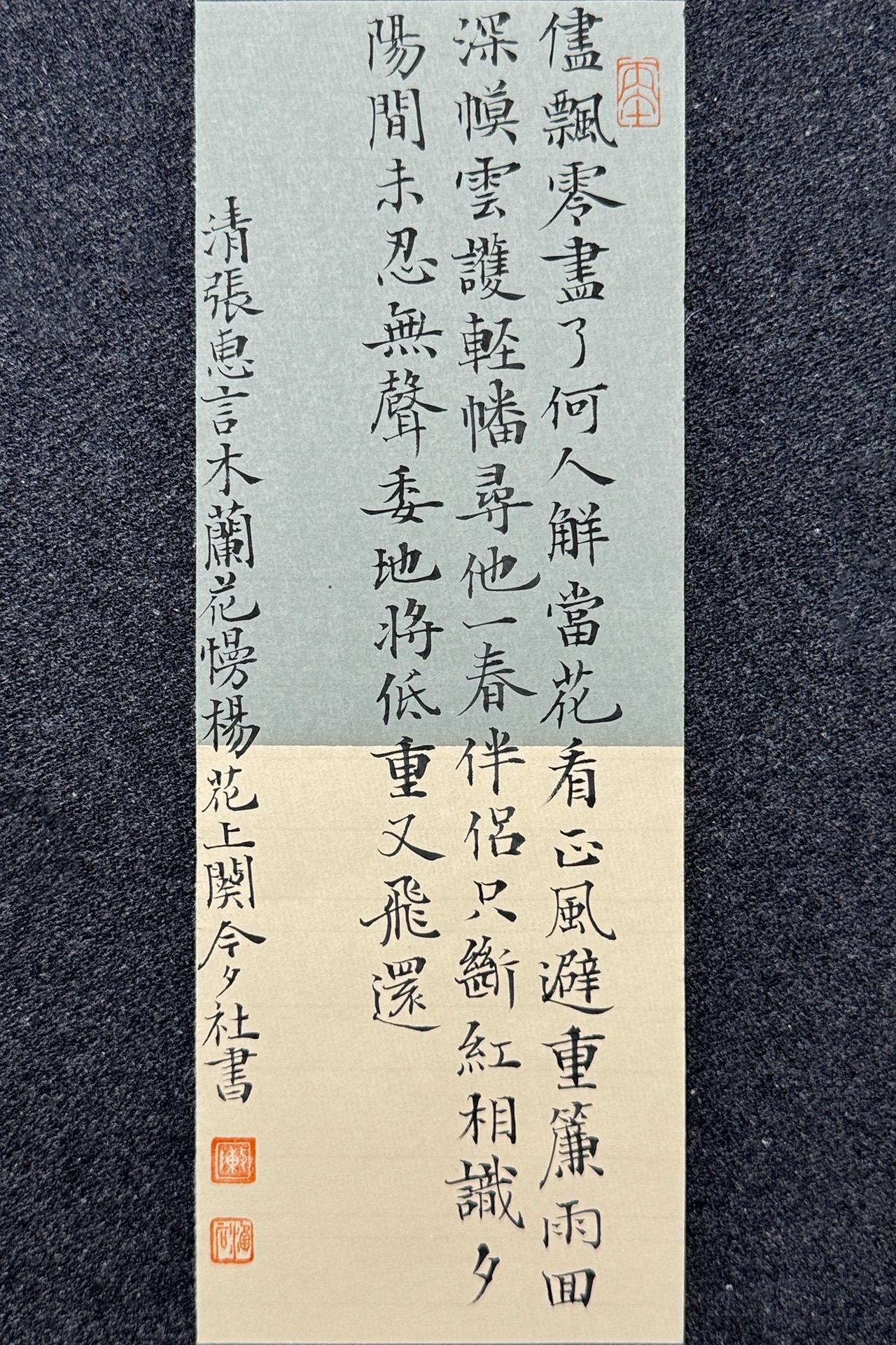今夕社小楷，张惠言《木兰花慢·杨花》上阕，静态版

笔：墨社今夕晚晴 | 墨：墨