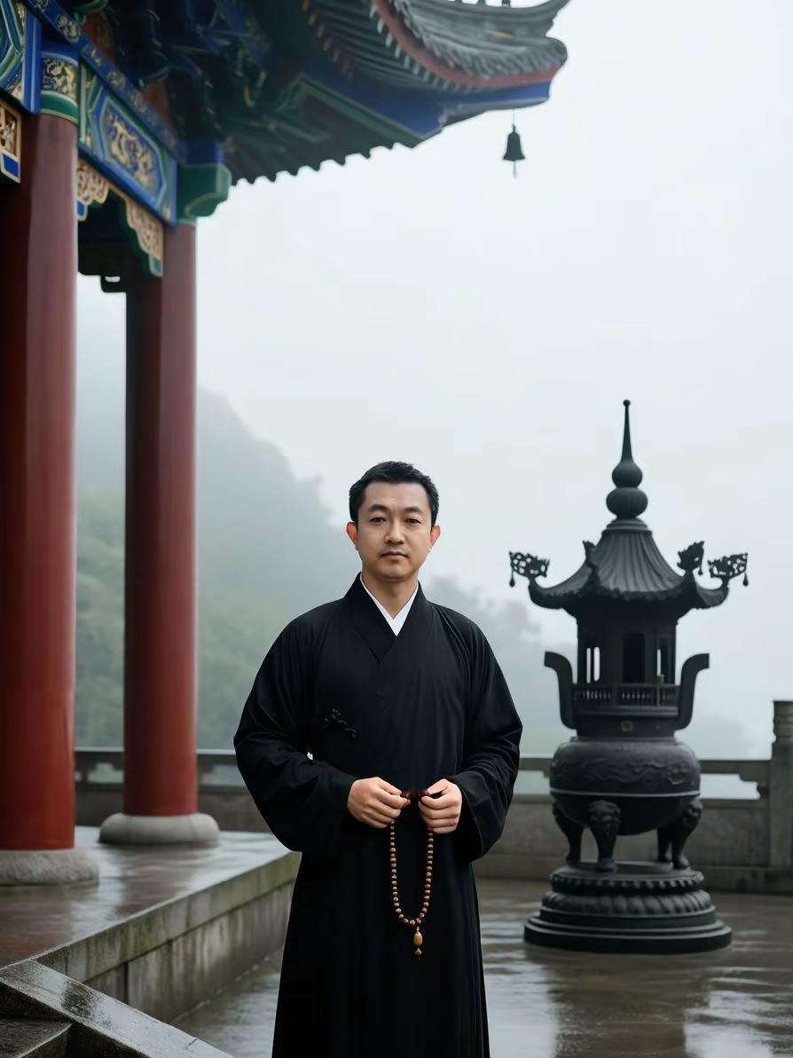 AI佛塔白衫随拍 ai创作 万能的 上热搜 时尚