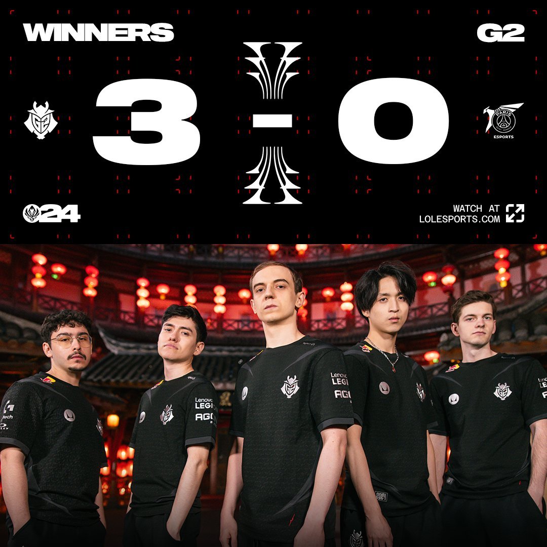 #2024MSI# #g2对战psg# 恭喜兔宝，以碾压之姿 3-0 战胜PSG