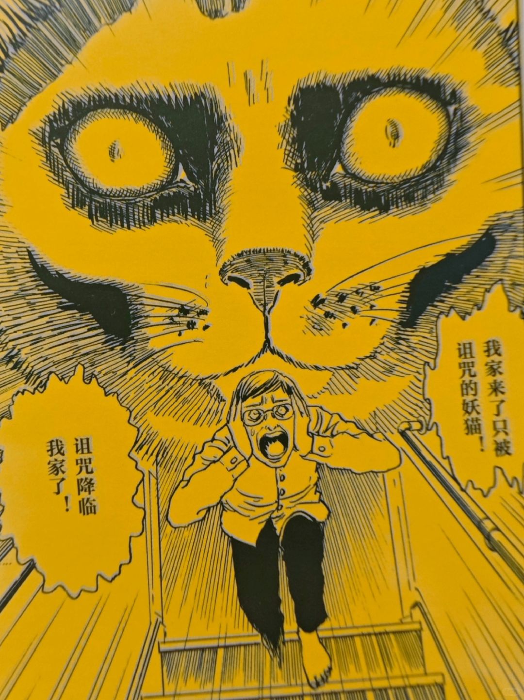 伊藤润二用最恐怖的画风，画最萌的猫咪～