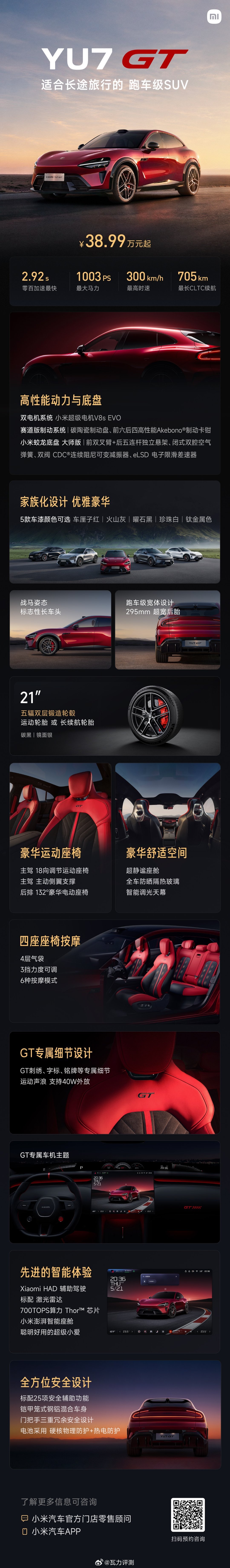 小米发布会  YU7 GT来啦，这价格竞争力很强啊。 