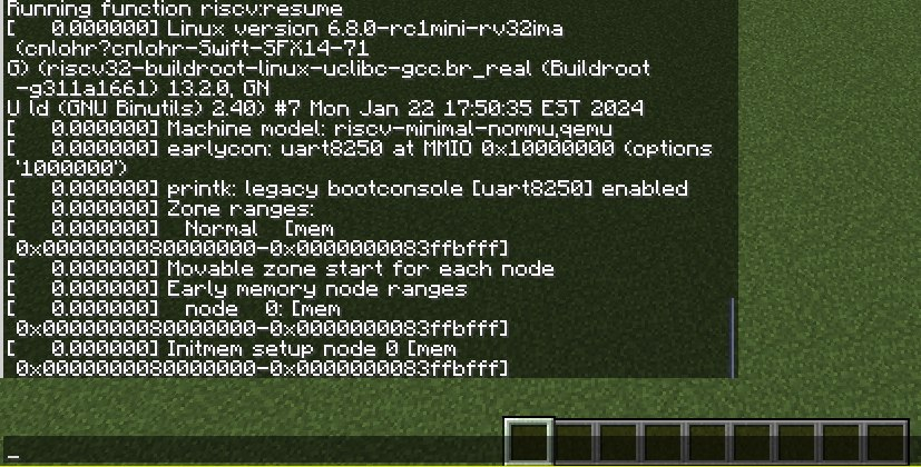 在Minecraft 里跑一个linux地址：github.com/Snektr