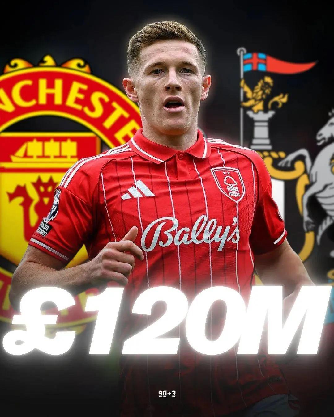 曼联6000万求购安德森被拒！森林要求给双倍钱，否则冬窗谁也不卖曼联 曼联已经决