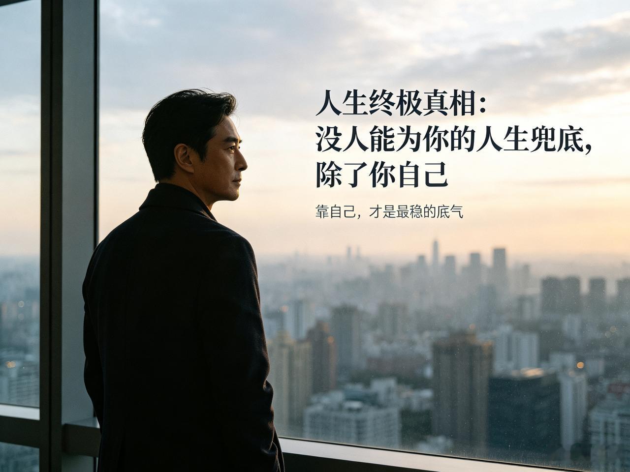 越在社会摸爬滚打，越读懂一句最清醒、也最残酷的人生真相：
这世间，没有人能为你的