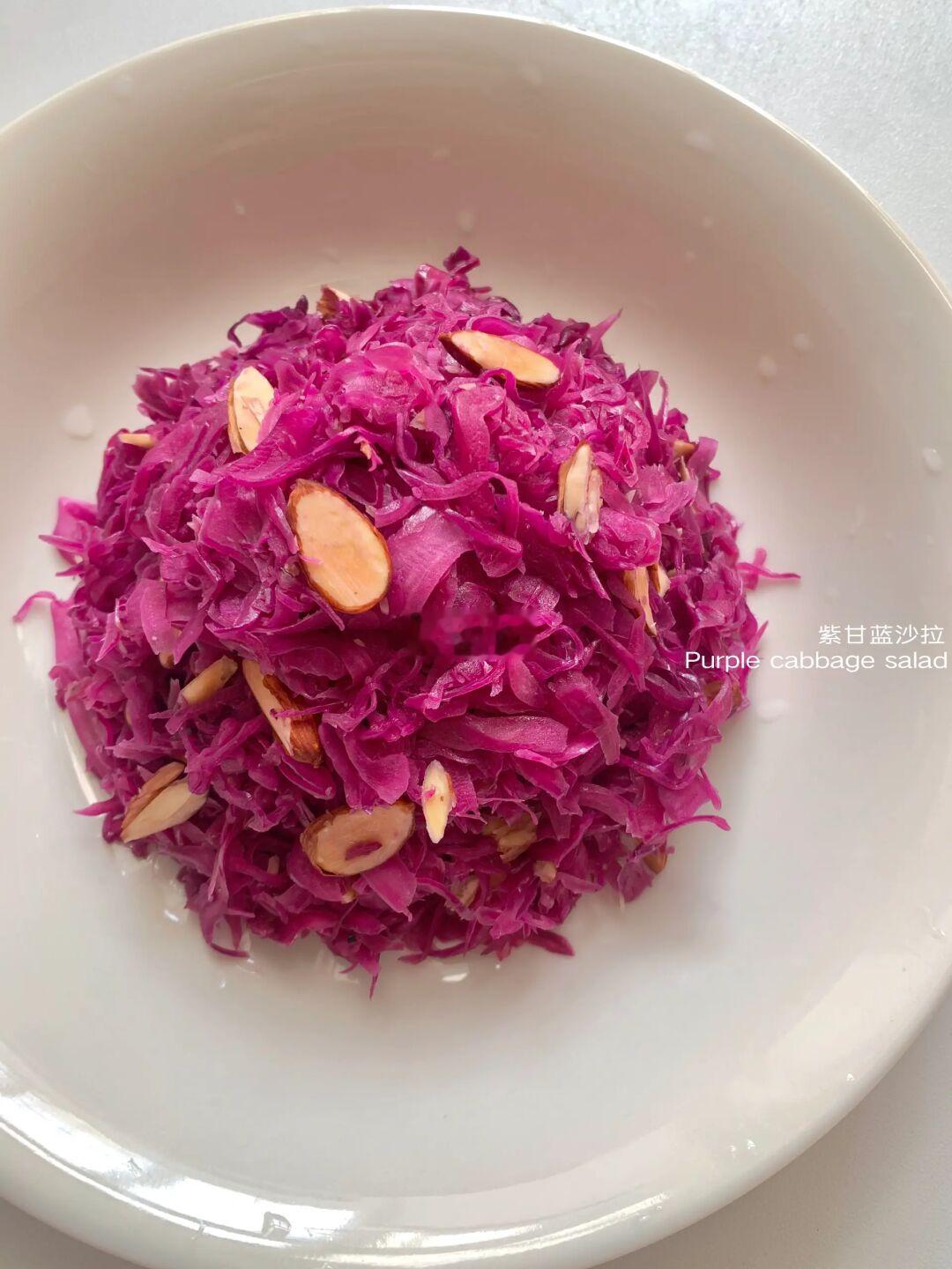 这样做的紫甘蓝沙拉，减脂餐还是下酒菜？🥗