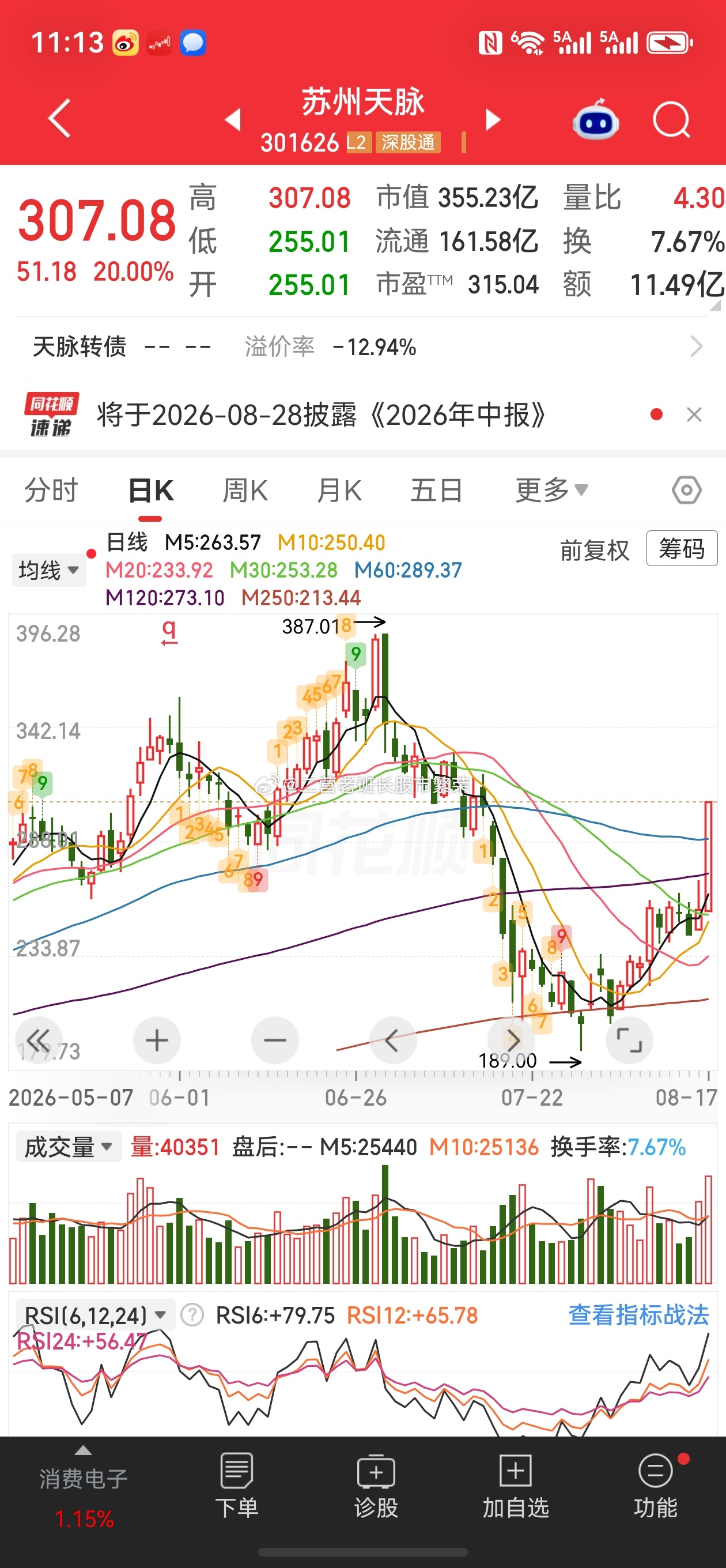 股票微博苏州天脉 苏州天脉，液冷散热赛道的隐藏龙头。逻辑拆解：①中际旭创17.4