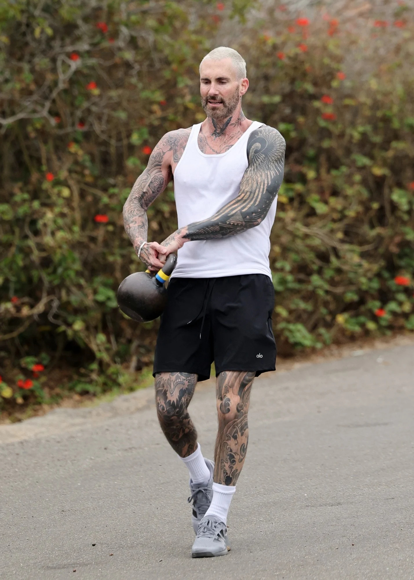 Adam Levine 13日洛杉矶外出健身 