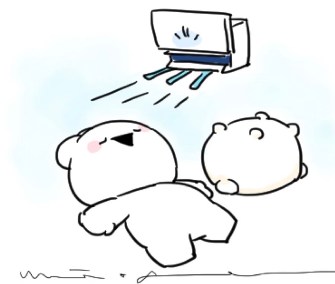 辛苦了回去吹吹空调！好好休息！明天对谈会见[拜托] ​​​