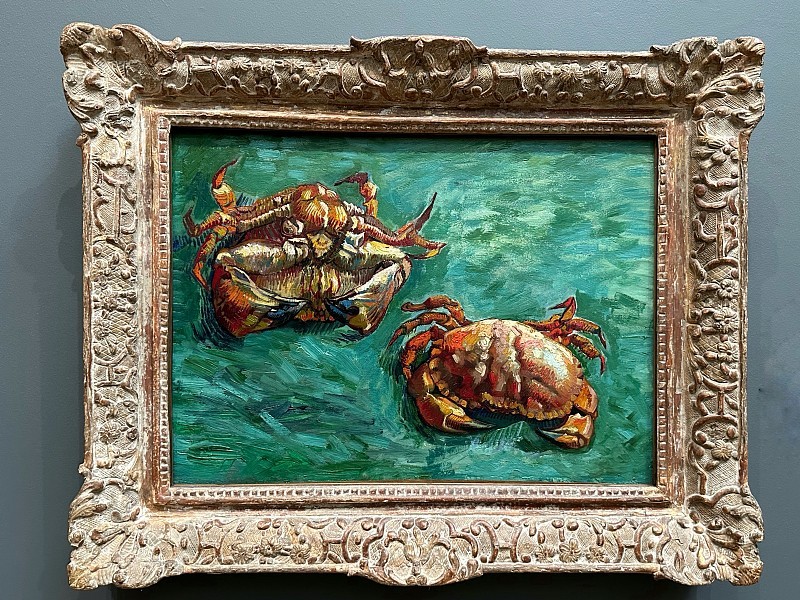 梵高《两只螃蟹》Two Crabs1889年的阿尔勒，一场风波过后，梵高用一幅静