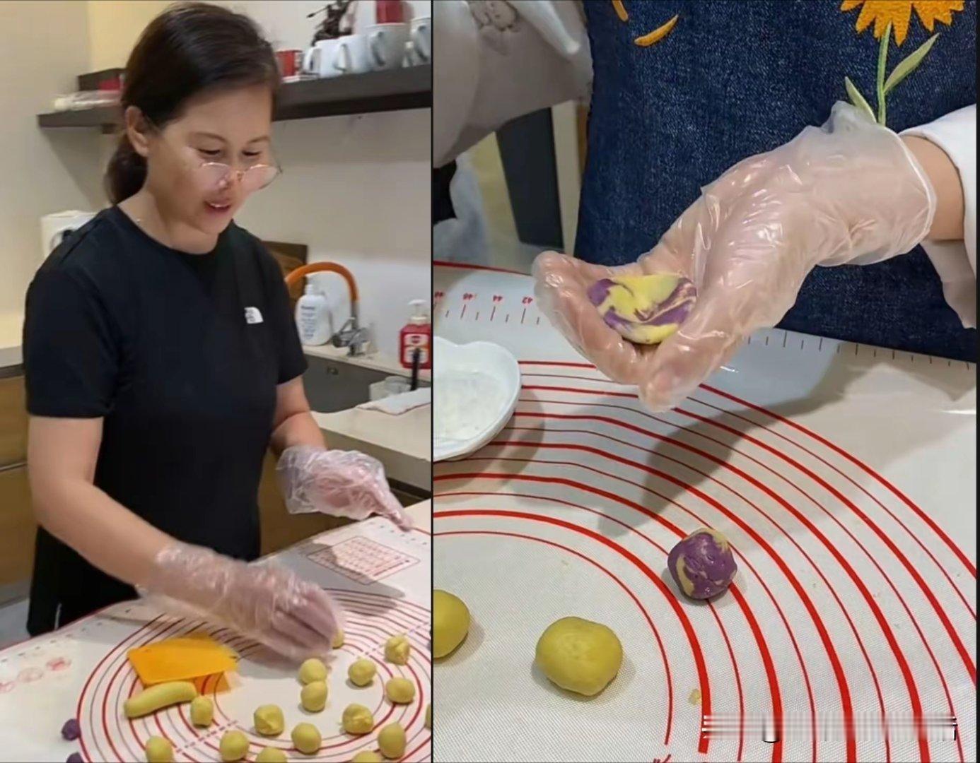 小杨阿姨和玥儿一起在家做麻薯！玥儿手好巧，是懂事的大姑娘了！ ​​​