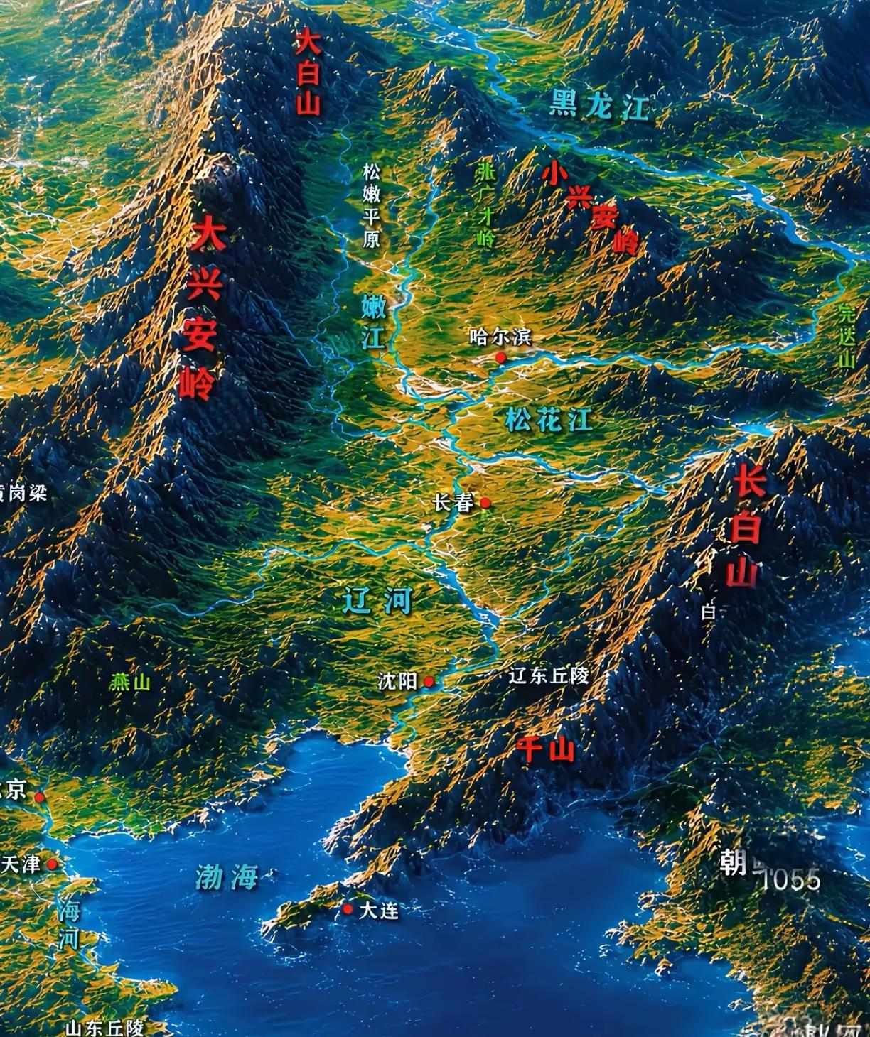 多好的东北大地啊！完全是风水宝地啊，有好山有好水，要肥地有肥地，要品粮有品粮，要