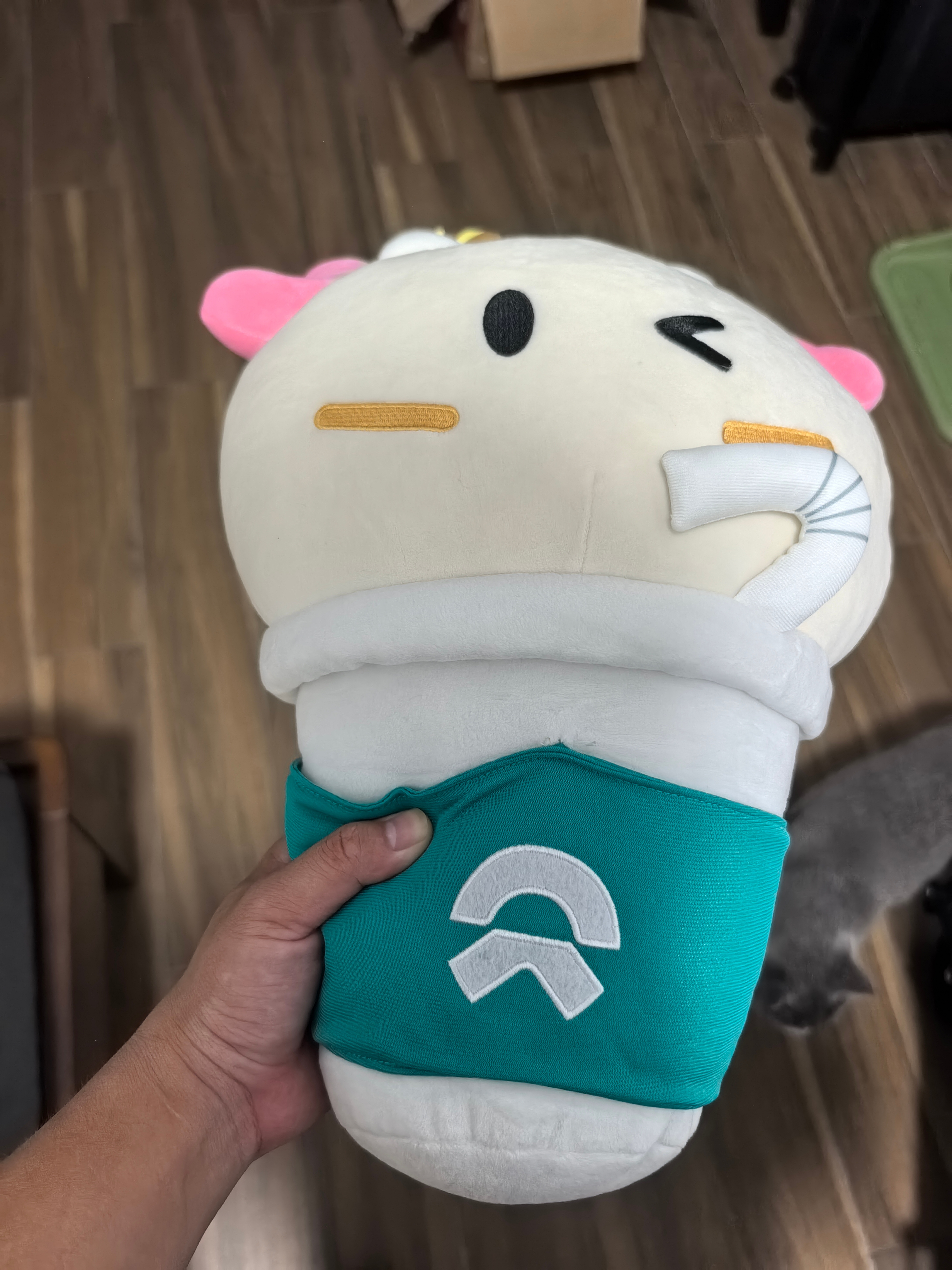 买了乐道L90的朋友们提车了一定找交付拿这个娃娃，忘记拿也可以找他发快递。L90