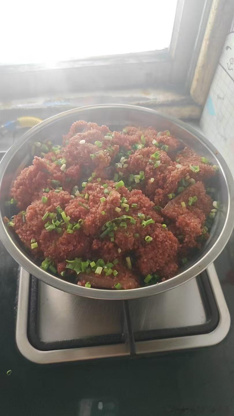 外面粉蒸肉不好吃，我儿子说的！ ​​​