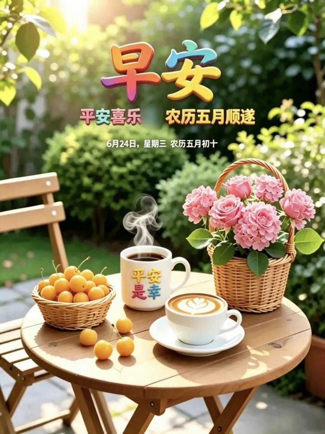 你的清晨，有我的祝福；我的心里，有你的身影友谊路上，我们彼此珍惜；健康路上，我们