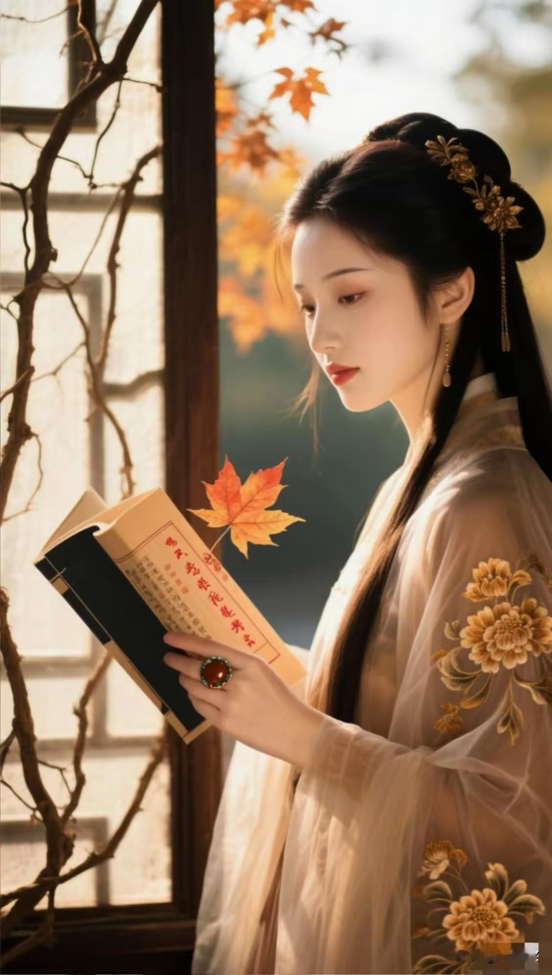 上联：春随芳草年年绿
下联：秋伴落叶岁岁黄