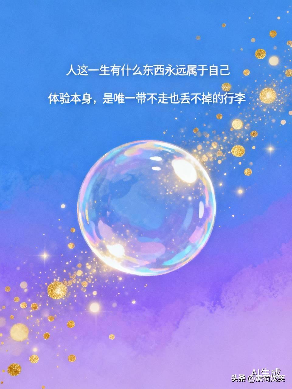 你赤条条来，又将赤条条去。

细细清点行囊——财富会散，名声会淡，爱人也可能中途