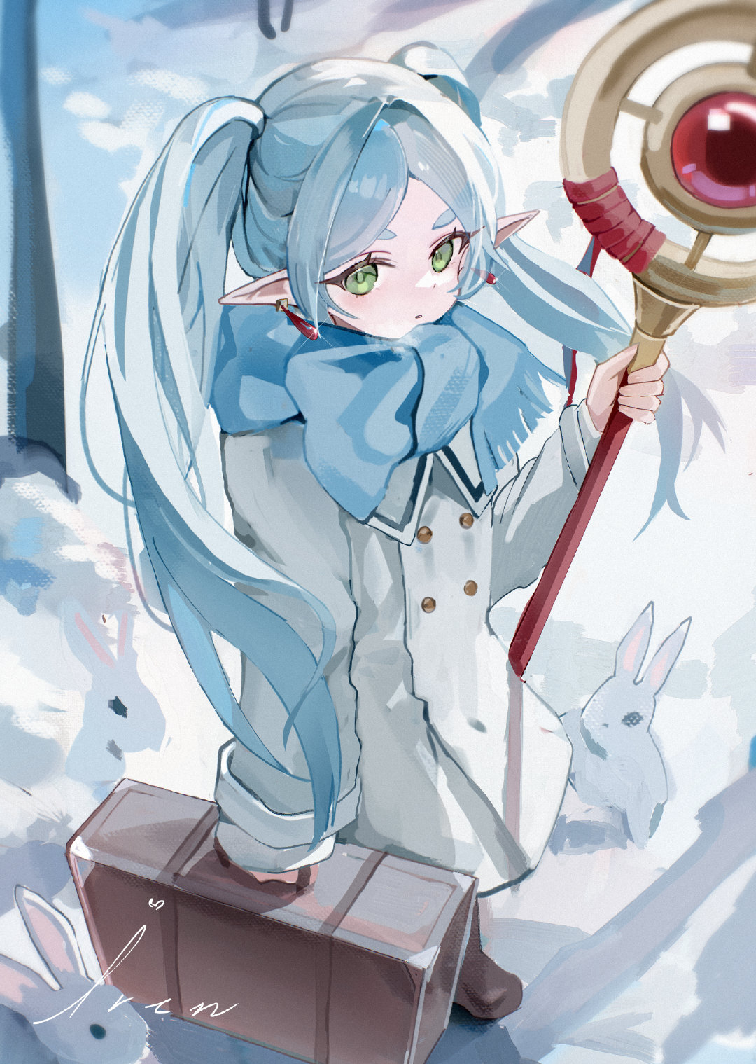 芙莉莲——葬送的芙莉莲——画师: irenC107水西1へ6ab，网页链接