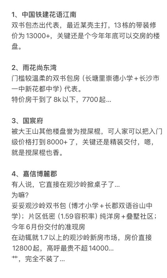 长沙这四个楼盘直接掀桌子，不装了？