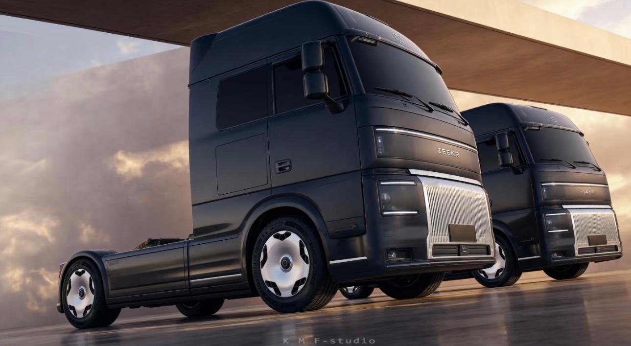 网友ps了一套 极氪接收商用重卡市场后的设计图？别说！还挺好看！李楠说道李楠说道